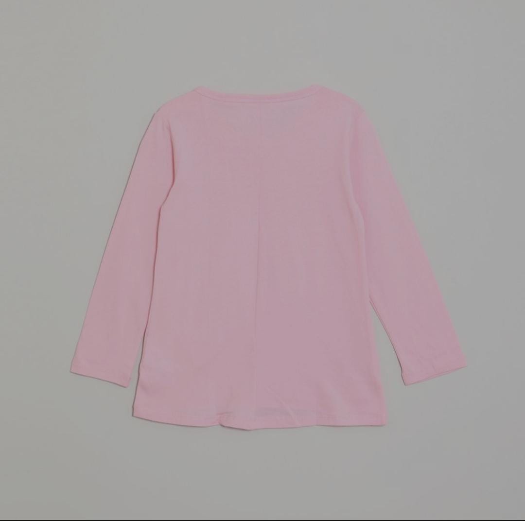 POLO ROSADO MANGA LARGA CORAZONES YAMP!