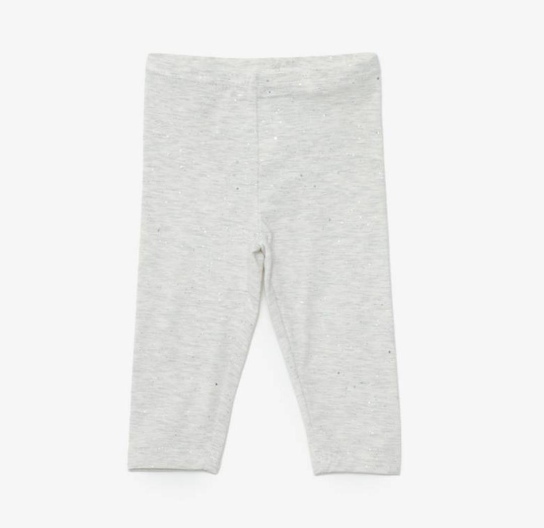 PANTALON YAMP! ALGODON GRIS Y AZUL FLORES