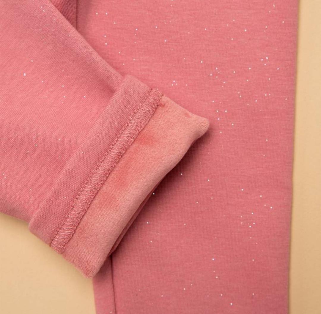 PANTALON YAMP! ROSADO BRILLO GRUESO INTERIOR PIEL DE DURAZNO