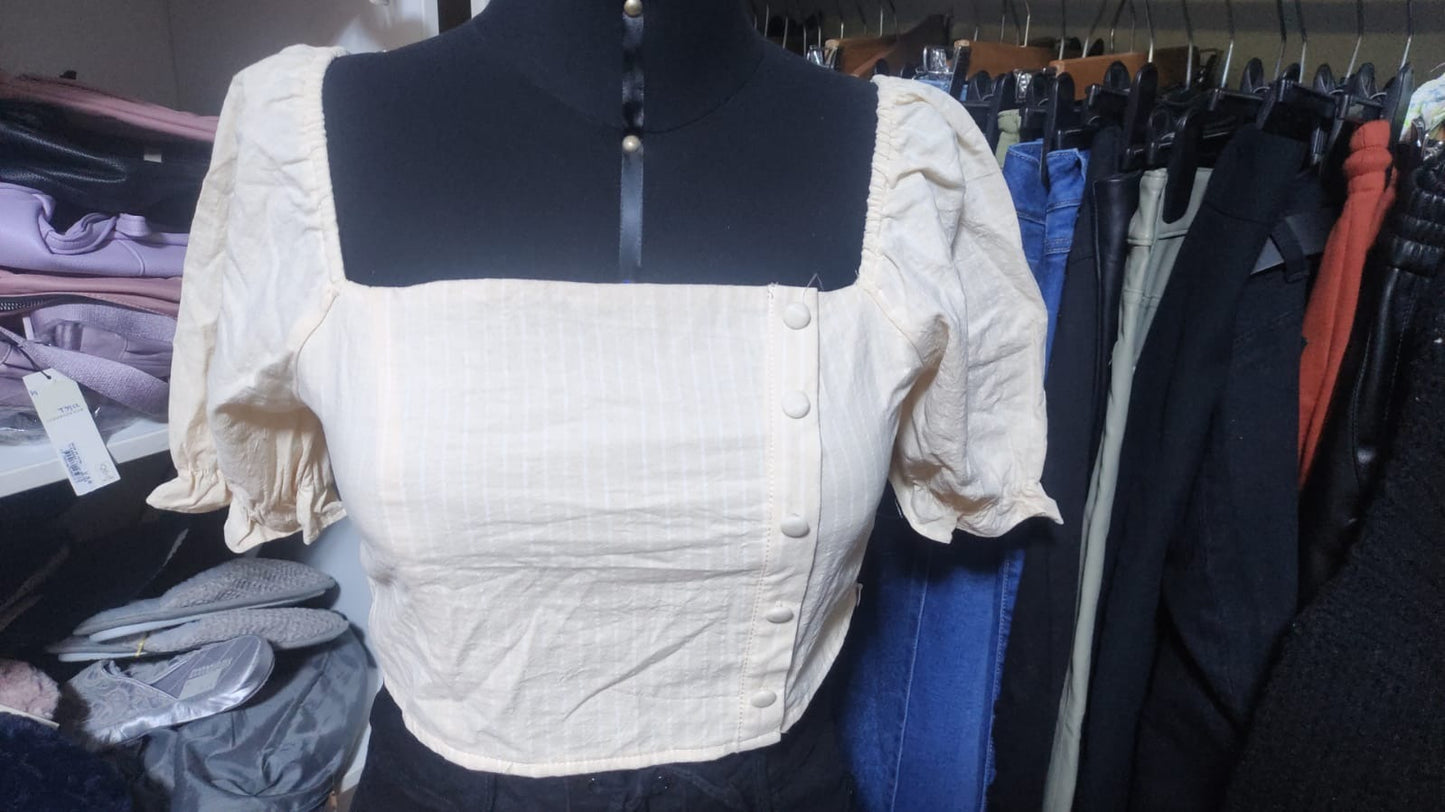 BLUSA HYPNOTIC MC PUFFY ESPALDA CORRUGADA