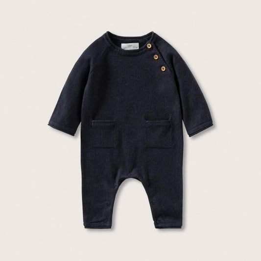 ENTERIZO KIDS NEGRO MANGO