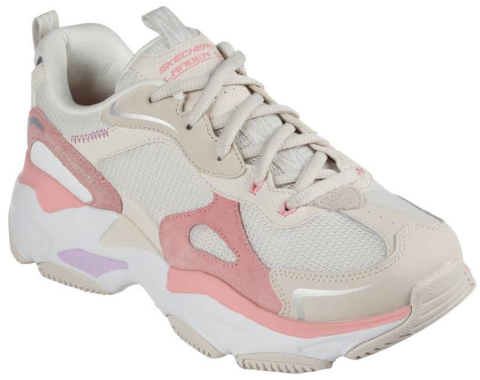 ZAPATILLA SKECHERS CREMA/ROSADO WOMAN URBANAS