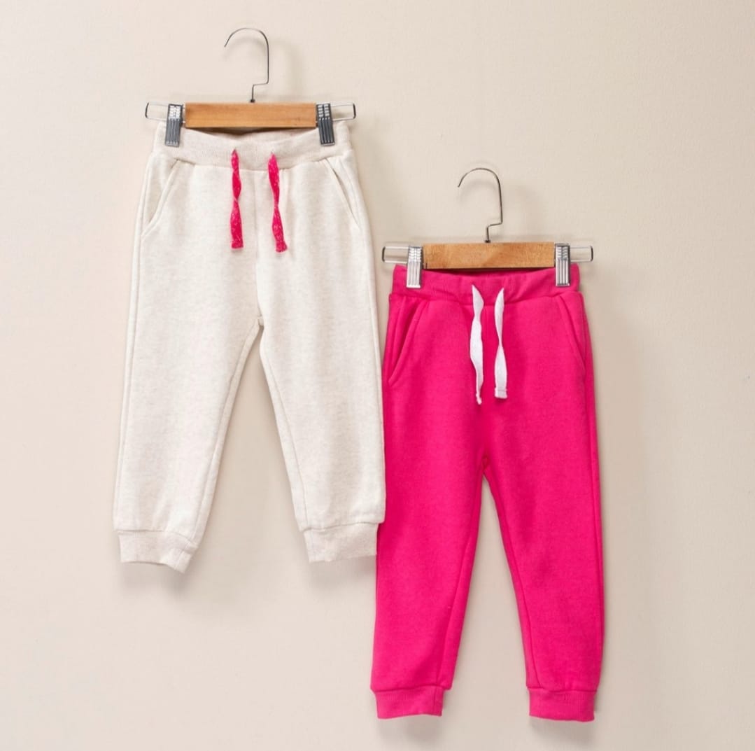 PACK 2 PANTALONES BLANCO/ROSADO YAMP