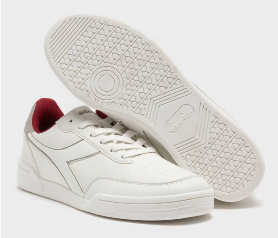 ZAPATILLA DIADORA BLANCA INT. ROJO