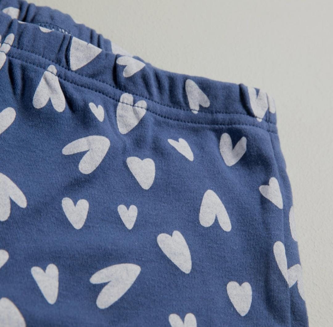 CONJUNTO PIJAMA AZUL CORAZONES ELV