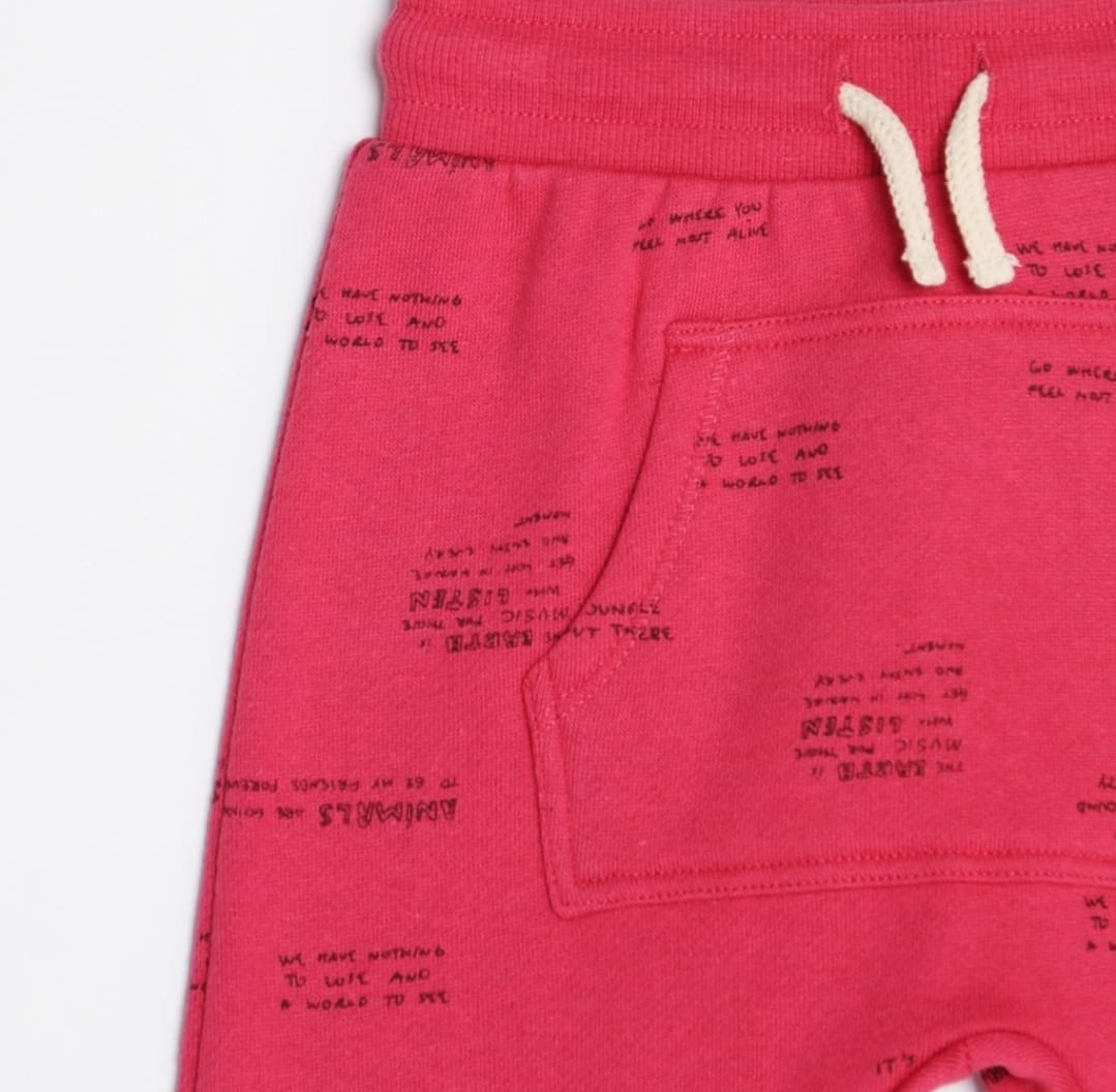 JOGGER ROJO FRASES BABY YAMP! BOYS