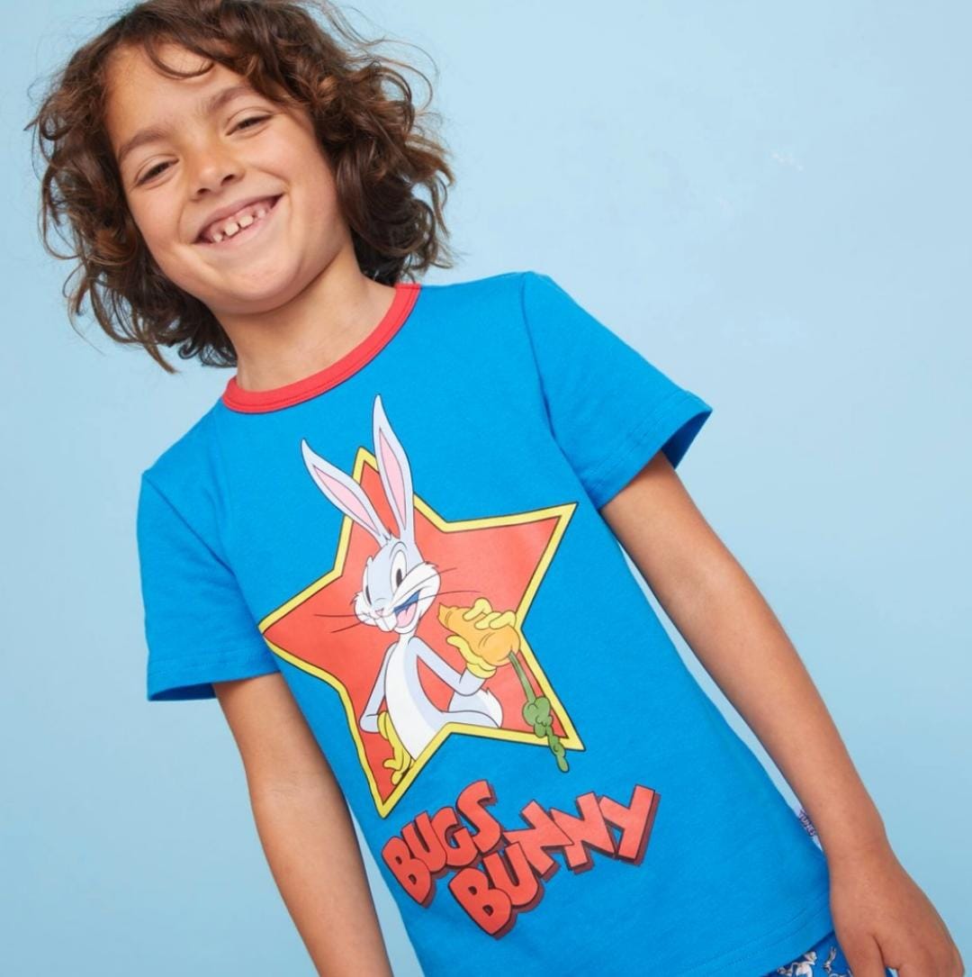 POLO PIJAMA AZUL LOONEY TUNES