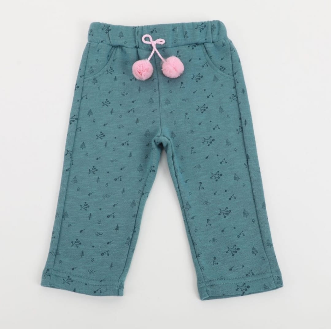 JOGGER TURQUEZA PITA POMPONES BABY YAMP! GIRL