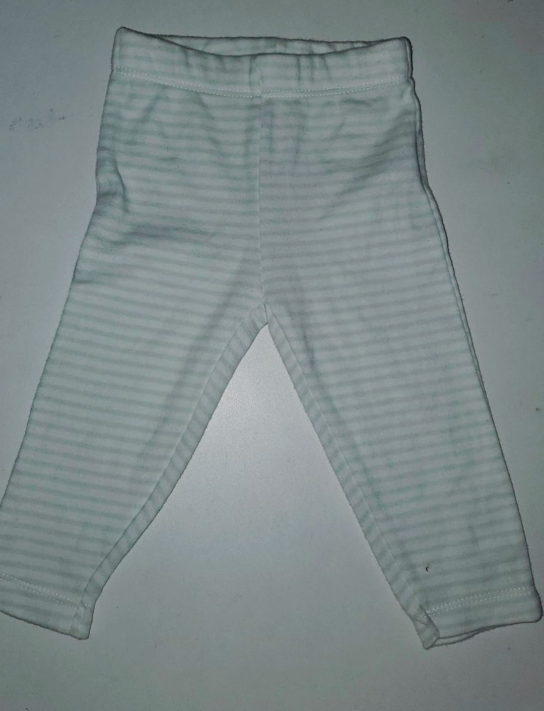 PANTALON BLANCO RAYAS VERDE BABY YAMP!