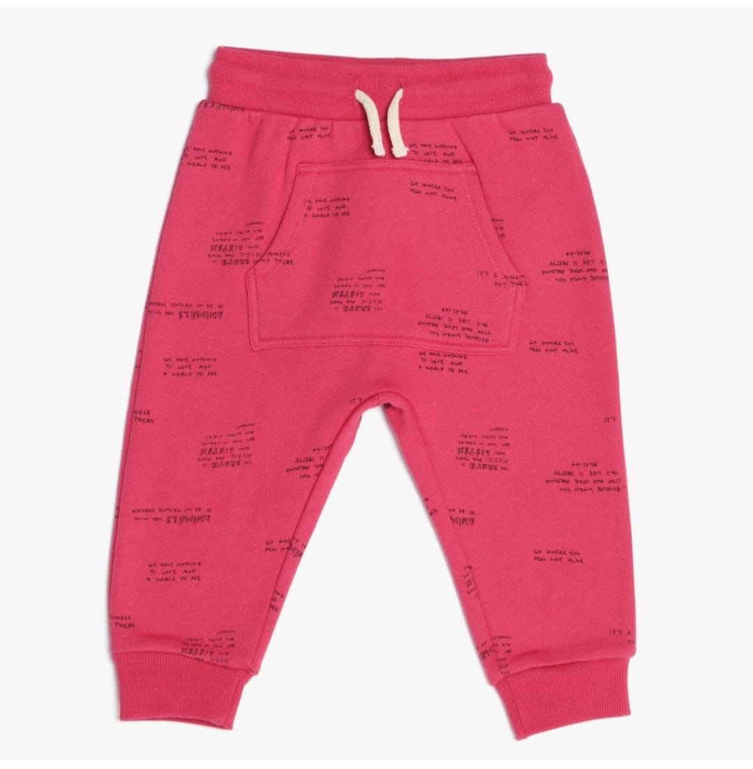 JOGGER ROJO FRASES BABY YAMP! BOYS