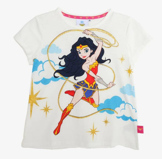 POLO WONDER WOMAN DC BLANCO EST.