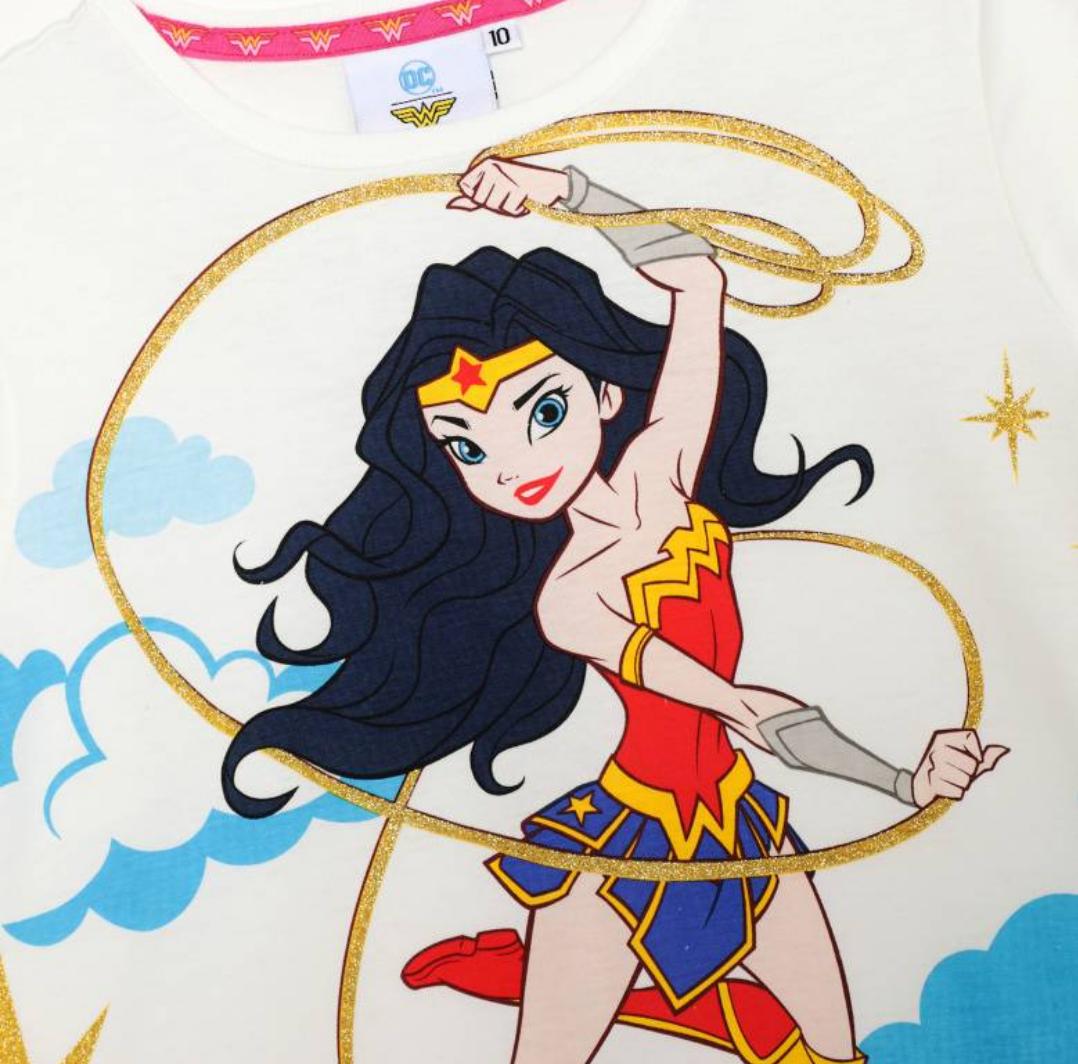 POLO WONDER WOMAN DC BLANCO EST.