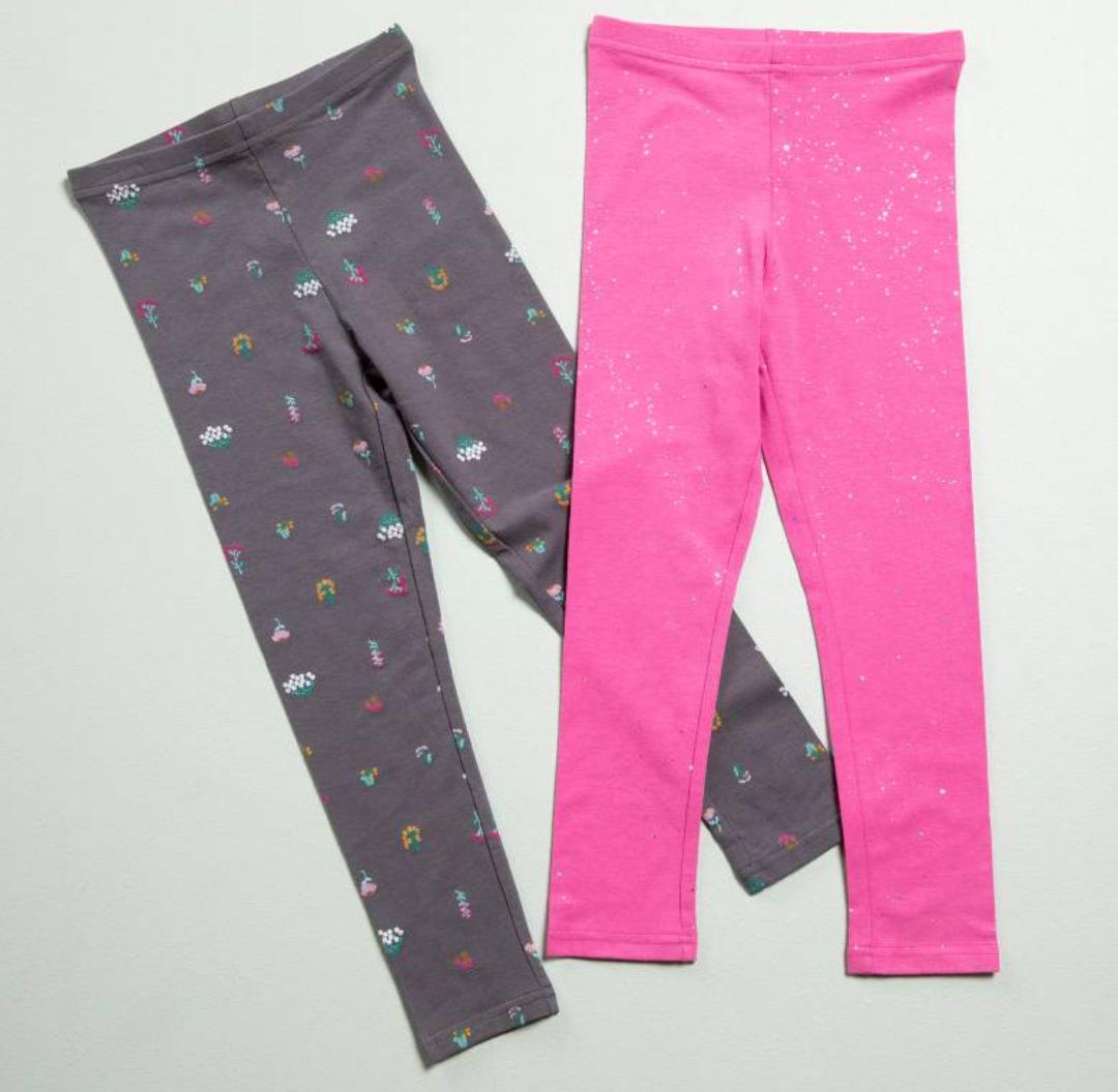 PACK LEGGINS YAMP! ROSADO Y PLOMO