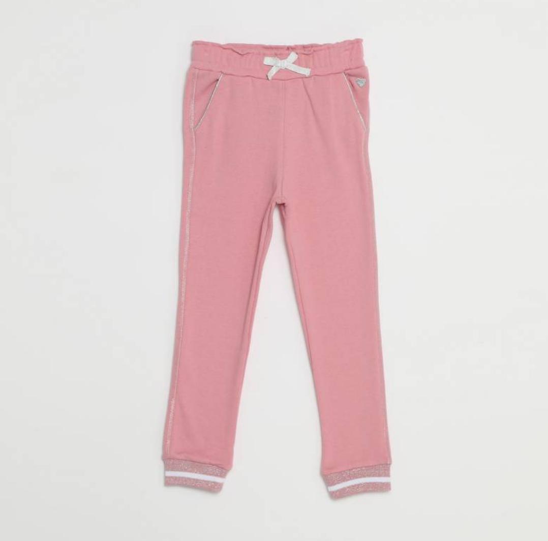 PANTALON BUZO LUREX PRG 2 ROSE 2 YAMP NIÑA BRILLO