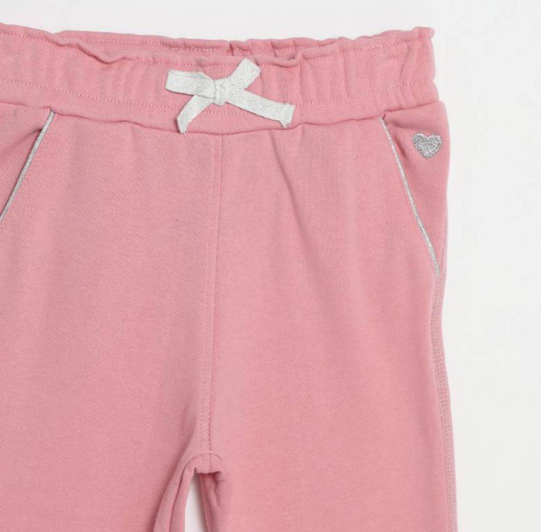 PANTALON BUZO LUREX PRG 2 ROSE 2 YAMP NIÑA BRILLO