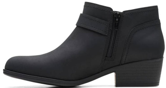 BOTINES NEGROS HEBILLA CLARKS MUJER