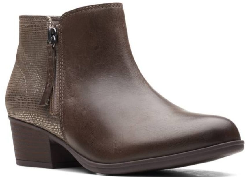 BOTINES MARRONES CLARKS MUJER