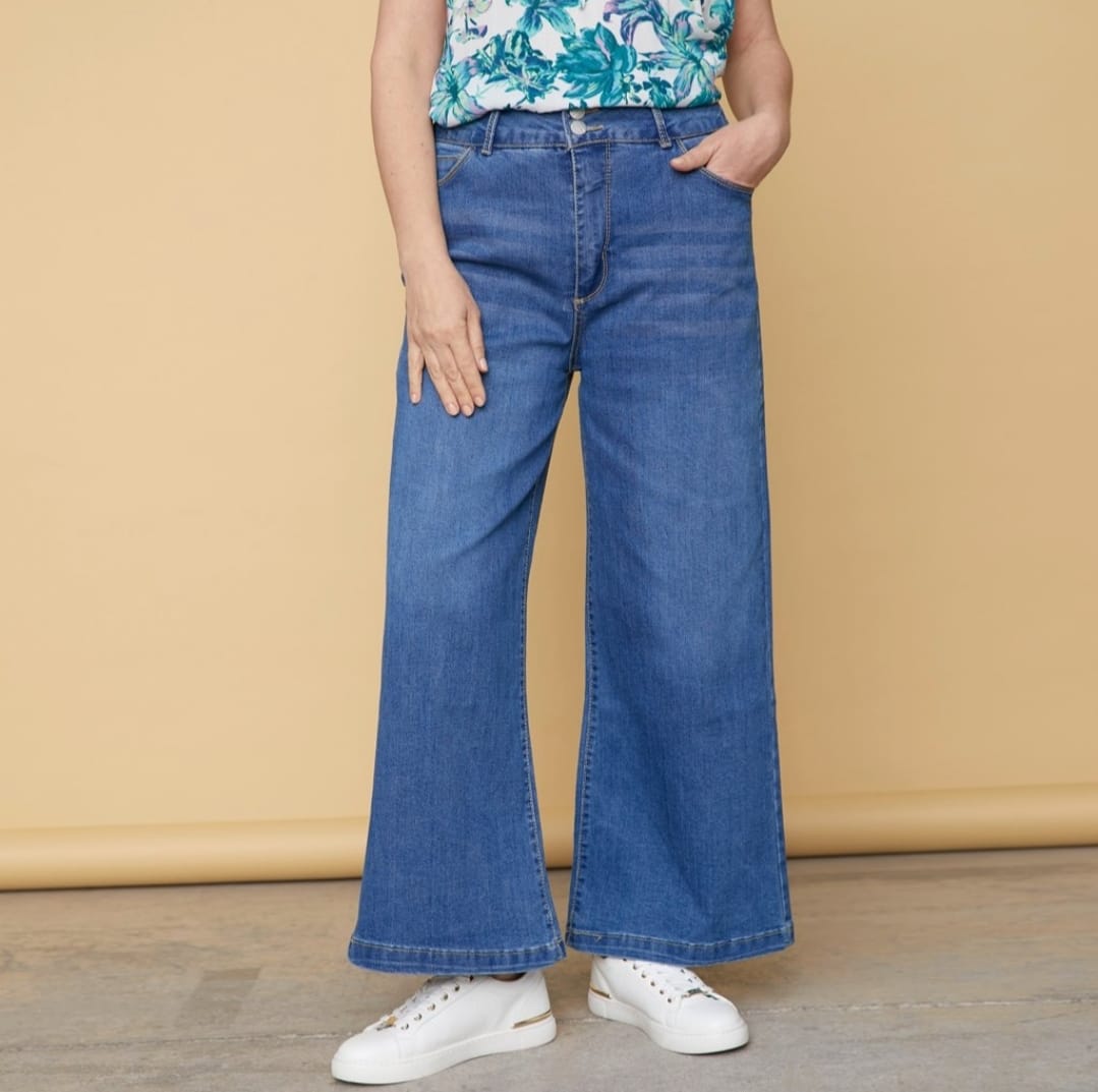 JEAN WIDE LEG AZUL NEWPORT MOD1