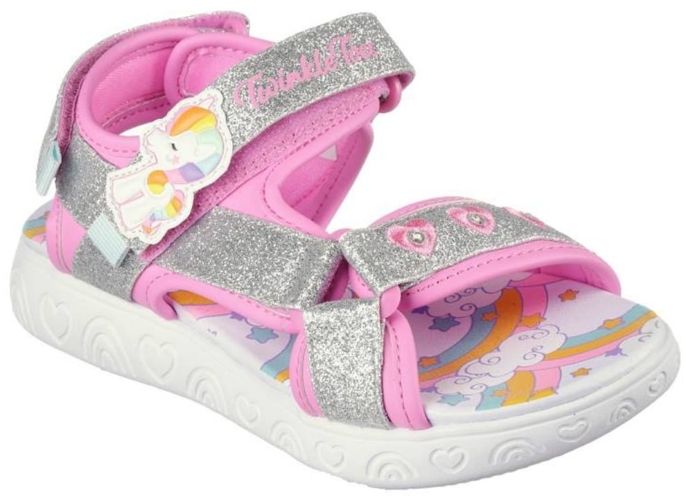 SANDALIAS SKECHERS URBANAS RAINBOW SHINE ROSADA