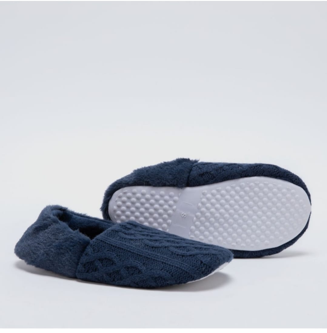 PANTUFLAS AZULES TEJIDO STEFANO COCCI