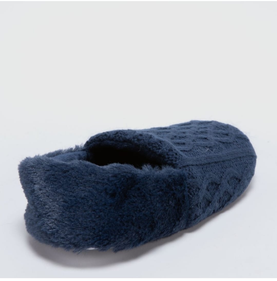 PANTUFLAS AZULES TEJIDO STEFANO COCCI