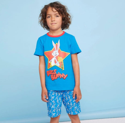 CONJUNTO PIJAMA AZUL LOONEY TUNES